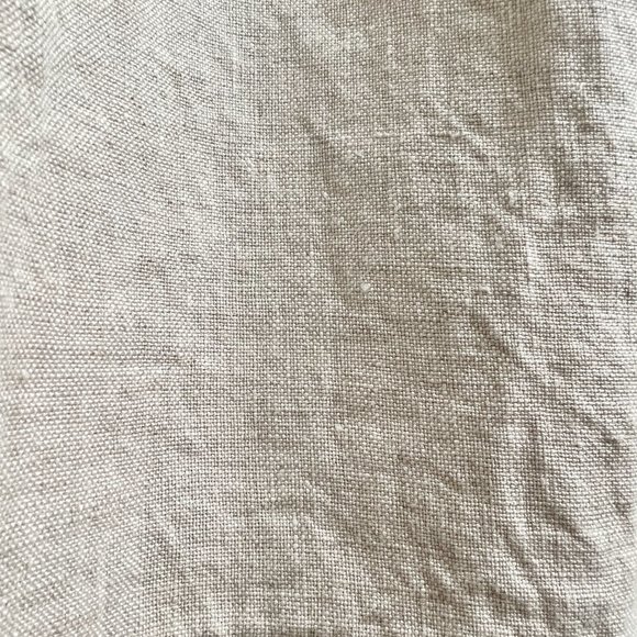 100% linen wide-leg/high-rise/elastic waist pants - Picture 13 of 16